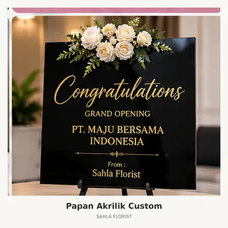 Papan Bunga Akrilik Malioboro